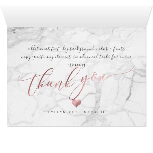 PixDezines Marble Baby Shower/Photos Thank You (Inside Horizontal (Bottom))