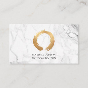 PixDezines Marble/Circle of Life/Faux Gold Business Card