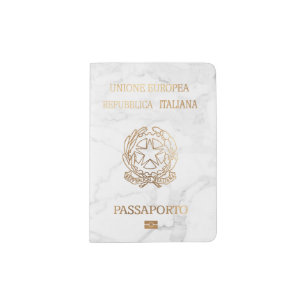 PixDezines Marble/Faux Gold/Italian Passport Holder