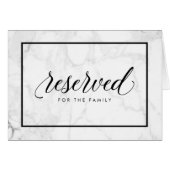 PixDezines Marble Reserved Table Sign (Front Horizontal)