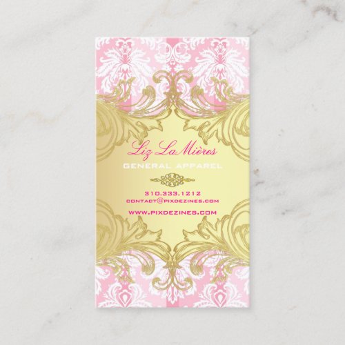 PixDezines Marie Antoinette en Oro Business Card