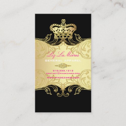 PixDezines Marie Antoinette en Oro Business Cards