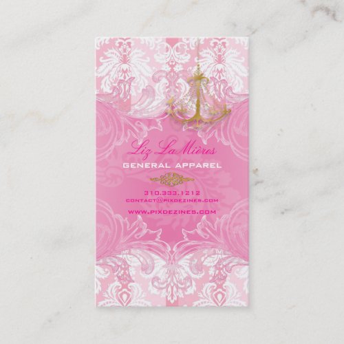 PixDezines Marie Antoinette on Pique Damask Business Cards