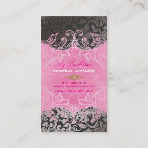 Customizable PixDezines Marie Antoinette on Pique Damask Business Card Templates