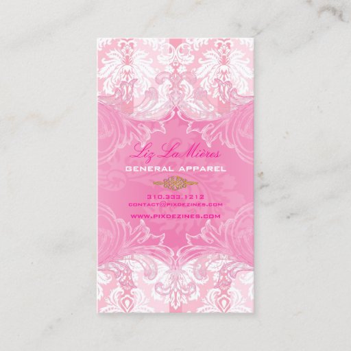 Customizable PixDezines Marie Antoinette on Pique Damask Business Cards