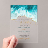 PixDezines Marine Waves Shoreline Beach Wedding