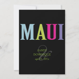 PixDezines Maui/DIY colors Invitation
