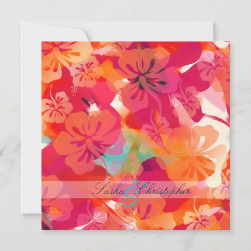 PixDezines Maui Hibiscus Custom Invitations