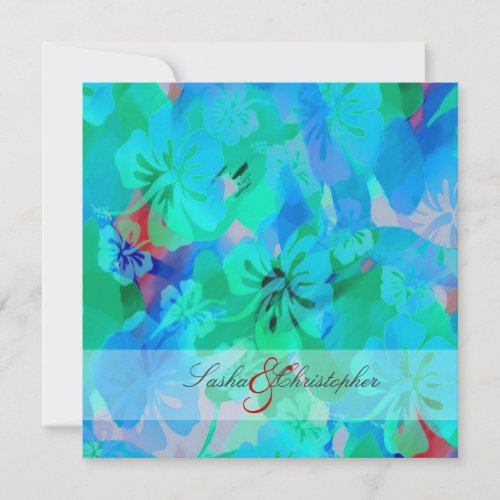 PixDezines Maui Hibiscus Personalized Announcement