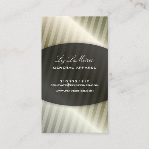 PixDezines Medium Stripes + Faux Foil Business Card Templates