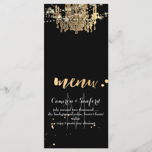 PixDezines menu chandelier/lightstrings (Front)