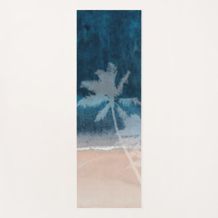 PixDezines midnight blue shoreline beach Yoga Mat