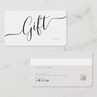 PixDezines Minimalist E Gift Card