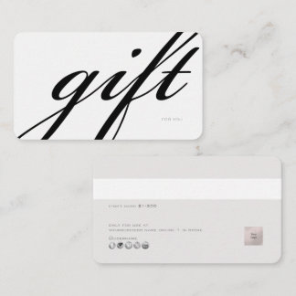 PixDezines Minimalist E Gift Card DIY color