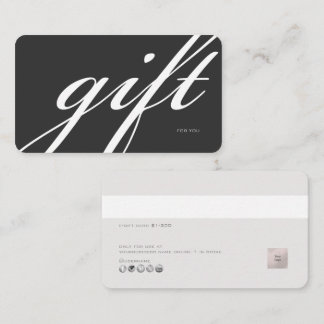 PixDezines Minimalist E Gift Card DIY color