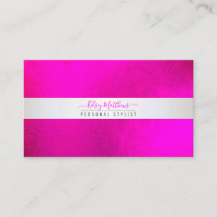 PixDezines Minimalist Hot+Flashy Pink Business Card