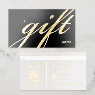 PixDezines Minimalist Modern Elegant Foil Gift  Spot Gloss Business Cards