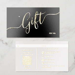 PixDezines Minimalist Modern Elegant Foil Gift Spot Gloss Business Cards