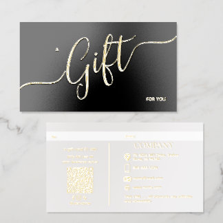 PixDezines Minimalist Modern Elegant Foil Gift  Spot Gloss Business Cards