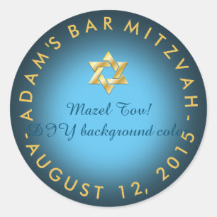 PixDezines mitzvah/DIY color Classic Round Sticker