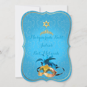 PixDezines Mitzvah Masquerade/DIY color!! Invitation