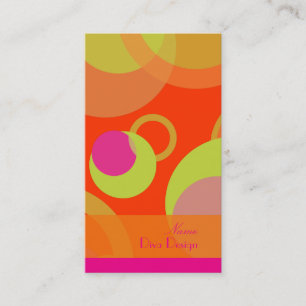 PixDezines Mod Bubbles / Retro Syle + Colors Business Card
