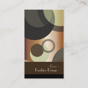 PixDezines Mod Bubbles / Retro Syle + Colors Business Card