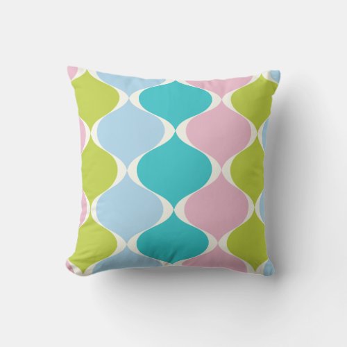 PixDezines mod ogee DIY background color Throw Pillow