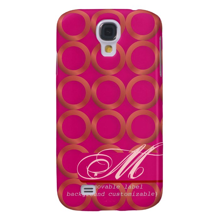 PixDezines Mod Rings, Monogram available Samsung Galaxy S4 Cover