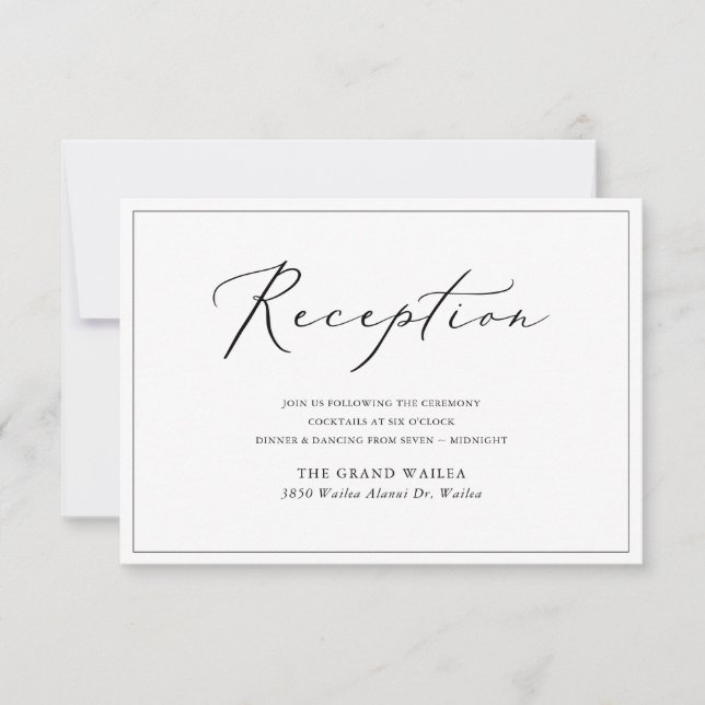 PixDezines Modern Elegant Script Reception (Front)