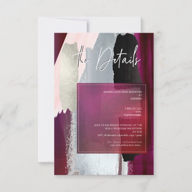 PixDezines Modern Watercolor Dahlia Details Cards (Front)