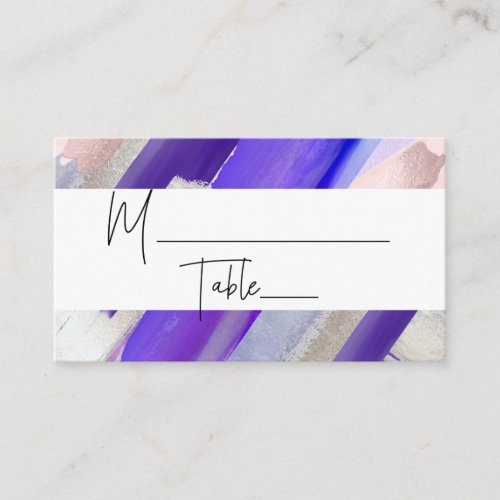 PixDezines Modern Watercolor Purple Place Cards