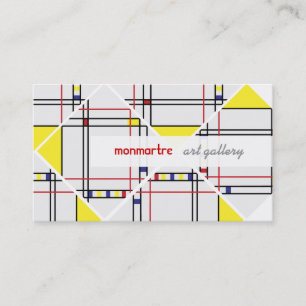 PixDezines mondrian/DIY background colors Business Card