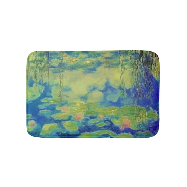 PixDezines monet lily pond at giverny Bathroom Mat (Front)