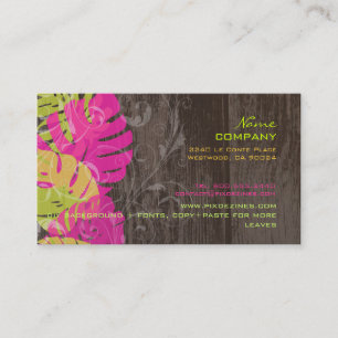PixDezines monstera leaves/diy background colors Business Card