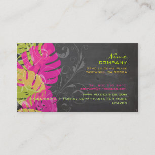PixDezines monstera leaves/diy background colors Business Card
