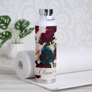 PixDezines Moody Botanical DIY Background Water Bottle