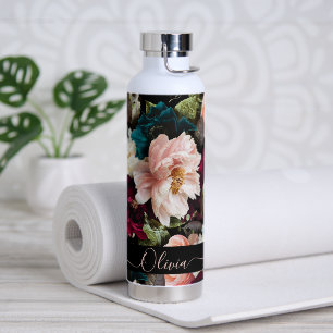 PixDezines Moody Botanical DIY Background Water Bottle