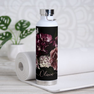 PixDezines Moody Botanical DIY Background Water Bottle