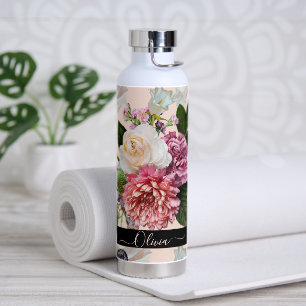 PixDezines Moody Botanical DIY Background Water Bottle