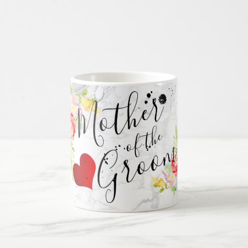 PixDezines Mother of the GroomFloral Watercolor Coffee Mug