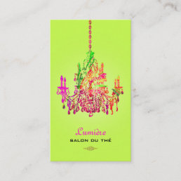 PixDezines murano glass chandelier/DIY color Business Card