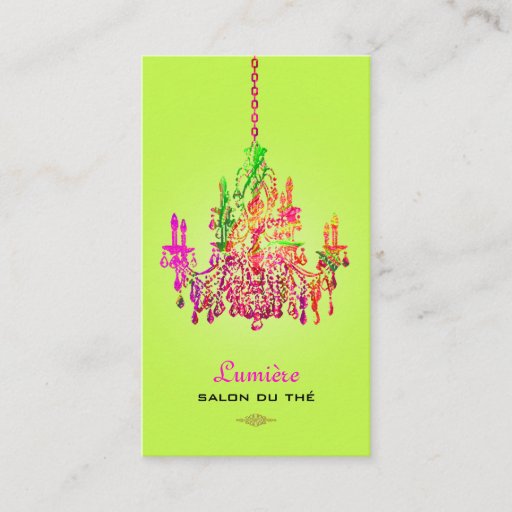 Customizable PixDezines murano glass chandelier/DIY color Business Card Template