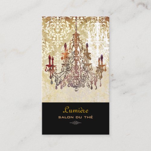 PixDezines murano glass chandeliers/DIY fonts Business Card Template