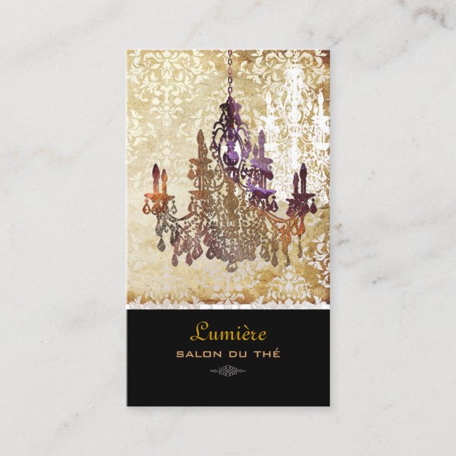 PixDezines murano glass chandeliers/DIY fonts Business Card (Front)