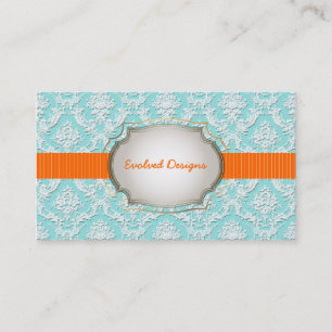 PixDezines natasha lace/DIY background+trim colors Business Card