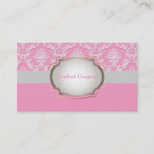 PixDezines natasha lace/DIY background+trim colors Business Card