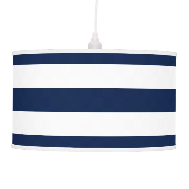 PixDezines  navy blue/DIY color/adjustable stripes Ceiling Lamp (Front)
