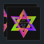 PixDezines Neon Colors Star of David/Bat Mitzvah Invitation<br><div class="desc">PixDezines neon colors Star of David bat mitzvah.  DIY background color and fonts.   

✡ Copyright © 2008-2019 PixDezines.com™.  All rights reserved.</div>