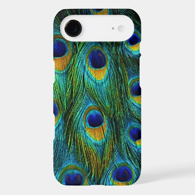 PixDezines neon/psychedelic peacock Case-Mate iPhone Case (Back)
